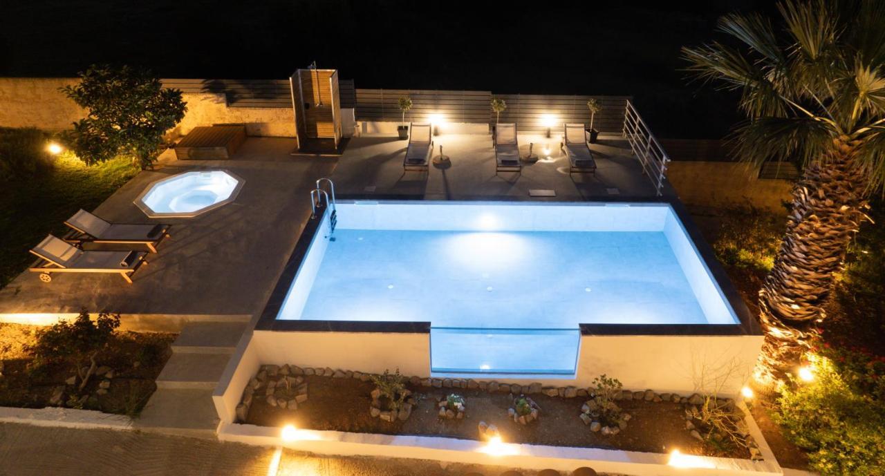 Queen'S Gem Luxury Villa - Heated Jacuzzi & Pool Hersonissos  Exterior foto